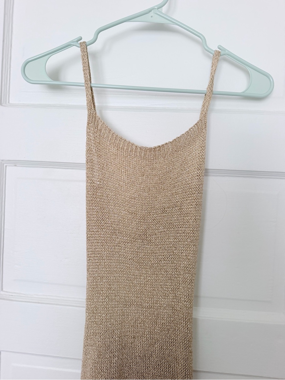 Missy Empire Skylar Gold Metallic Knit Midi Dress from Missy Empire - Picture 6 of 11